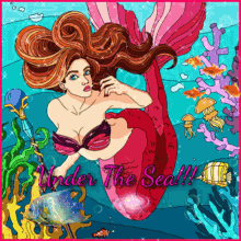 Mermaid Under The Sea GIF - Mermaid Under The Sea Pretty GIFs