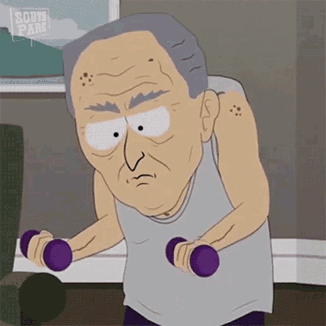 Grandpa Working Out South Park GIF Grandpa Working Out South Park