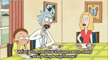 Insomnia GIF - Rick And Morty Everyones Supposed To Sleep Pissed GIFs