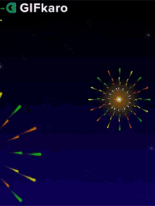 Fireworks Gifkaro GIF - Fireworks Gifkaro Happy Diwali GIFs