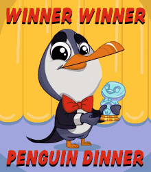 Penguin Winner GIF - Penguin Winner Winner Winner GIFs