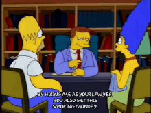 The Simpsons The Lawyer Monkey GIF - The Simpsons The Lawyer Monkey Marge GIFs