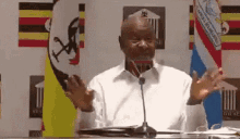 uganda hand gesture talking speech explaining