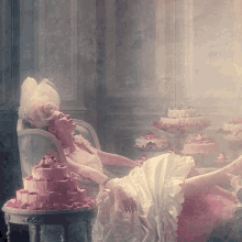 Marie Antoinette Cake GIF - Marie Antoinette Cake Queen Of France GIFs