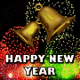 Happy New Year Ring In The New Year GIF - Happy New Year Ring In The New Year Happy New Year Fireworks GIFs