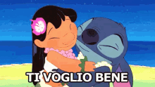 Ti Voglio Bene Abbraccio Amore Lilo & Stitch GIF - I Love You Hug Love GIFs