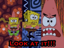 Patrick Sponge Bob GIF - Patrick Sponge Bob Look At It GIFs