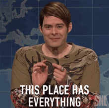 This Place Has Everything Stefon GIF - This Place Has Everything Stefon Saturday Night Live GIFs