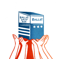 Together We Can Ensure Every Eligible American Has The Freedom To Vote Ballot Sticker - Together We Can Ensure Every Eligible American Has The Freedom To Vote Ballot Ballot Dropbox Stickers