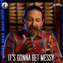 Its Gonna Get Messy Oliver Peck GIF - Its Gonna Get Messy Oliver Peck Ink Master GIFs