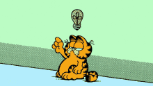 I Have An Idea Garfield GIF - I Have An Idea Garfield Light Bulb GIFs