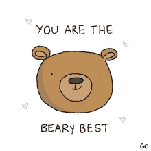 You Are The Beary Best Love GIF - You Are The Beary Best Beary Best Bear GIFs