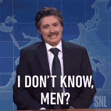 I Dont Know Men Cesar Perez GIF - I Dont Know Men Cesar Perez Saturday Night Live GIFs