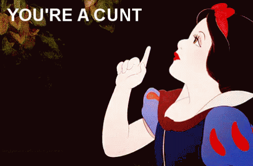 You'Re A Cunt GIF - Cunt You Are A Cunt Snow White - Discover & Share GIFs