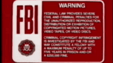 Red Fbi Warning GIF - Red Fbi Warning Vhs GIFs