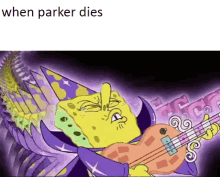 When Parker Dies Spongebob GIF - When Parker Dies Spongebob Guitar GIFs