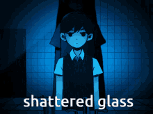 Omori Shattered Glass Omori GIF - Omori Shattered Glass Omori My Time Lyrics Omori GIFs
