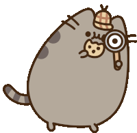 Fat Cat Sticker - Fat Cat Sherlock Stickers