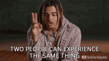 Two People Can Experience The Same Thing But See It In Completely Different Ways GIF - Two People Can Experience The Same Thing But See It In Completely Different Ways 24kgoldn GIFs