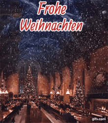 Frohe Weihnachten GIF - Merry Christmas Snow Christmas Tree GIFs