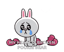 cony rabbit heartbroken crying sad