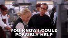 You Know I Could Possibly Help Christy Plunkett GIF - You Know I Could Possibly Help Christy Plunkett Chef Rudy GIFs