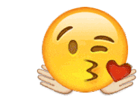 Sending The Love Emoji Sticker - Sending The Love Emoji Blow Kiss Stickers