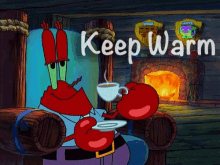 Mr Krabs Keep Warm GIF - Mr Krabs Keep Warm Spongebob GIFs