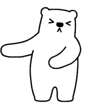 polar bear white bear bear swaying dance