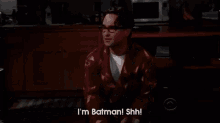 Im Batman Big Bang Theory GIF - Im Batman Batman Big Bang Theory GIFs