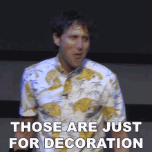 Those Are Just For Decoration Josh Sundquist GIF - Those Are Just For Decoration Josh Sundquist Just For The Style GIFs