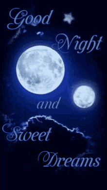 good night sweet dreams and