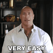 Very Easy The Rock GIF - Very Easy The Rock Dwayne Johnson GIFs