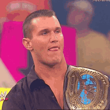 Randy Orton Tongue Out GIF - Randy Orton Tongue Out Intercontinental Champion GIFs