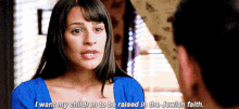 Glee Rachel Berry GIF - Glee Rachel Berry I Want My Children To Be Raised In The Jewish Faith GIFs