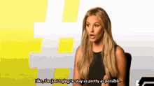 Jordan Blink Interview GIF - Jordan Blink Interview Im Just Trying To Stay As Pretty As Possible GIFs