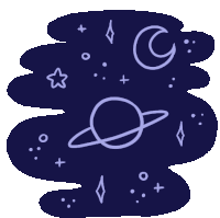 Planet Galaxy Sticker - Planet Galaxy Moon Stickers