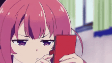 anime girl phone sad