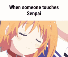 When Someone Touches Senpai Jealous GIF - When Someone Touches Senpai Jealous GIFs