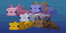 Minecraft Axolotl GIF - Minecraft Axolotl Axolotls GIFs