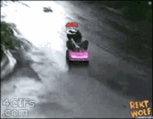 Rekt Wolf Kart Crash GIF - Rekt Wolf Kart Crash GIFs