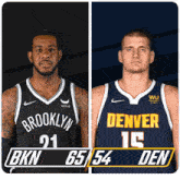 Brooklyn Nets (65) Vs. Denver Nuggets (54) Half-time Break GIF - Nba Basketball Nba 2021 GIFs