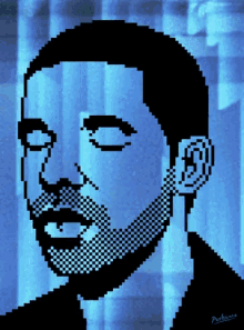 Eyes Closed Drake GIF - Eyes Closed Drake Graphic Design GIFs
