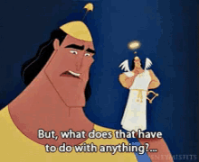 Emperors New Groove Kronk GIF - Emperors New Groove Kronk What Does That Have To Do With Anything GIFs