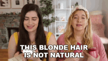 This Blonde Hair Is Not Natural Marissa Rachel GIF - This Blonde Hair Is Not Natural Marissa Rachel Im Not A Natural Blonde GIFs