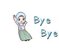 Bye Muslim Girl Sticker - Bye Muslim Girl Islam Stickers