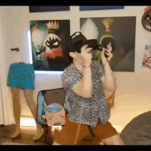 Albert Getting Scared In Vr GIF - Albert Getting Scared In Vr GIFs