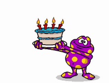 Birthday Cake Happy Birthday GIF - Birthday Cake Happy Birthday Cartoon GIFs