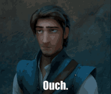 Tangled Ouch GIF - Tangled Ouch Flynn Rider GIFs