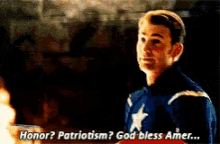Captain America Patriotism GIF - Captain America Patriotism Honor GIFs